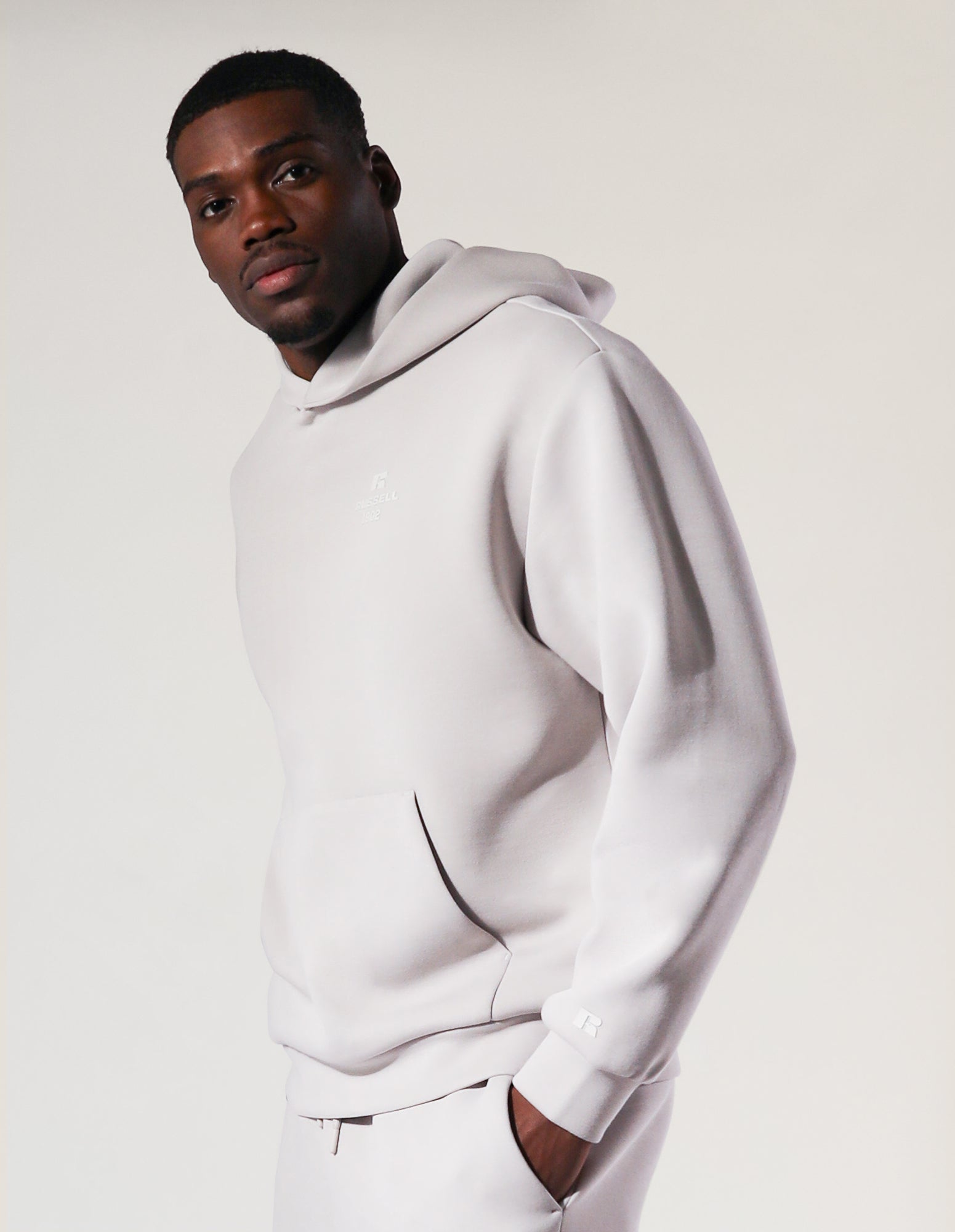 Men's R Tech Leisure 1902 Hoodie - Antarctica White Colour