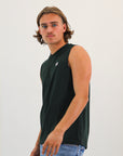 R Logo Men's Muscle Tee - Dark Forest
