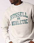 Russell Athletic Australia Men's Eagle Arch Crew - Antarctica White True Since 1902