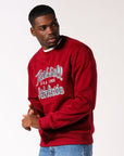 Script Arch Men's Crew - Maroon