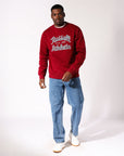 Script Arch Men's Crew - Maroon