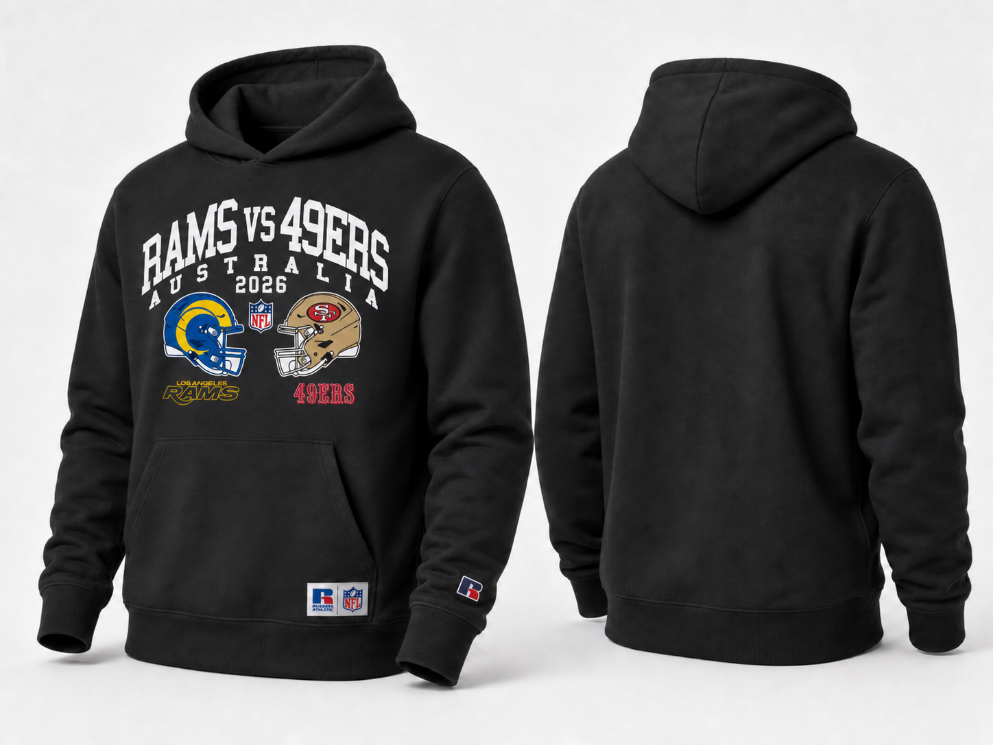 Russell Athletic Australia RAMS VS 49ERS AUSTRALIA 2026 True Since 1902