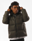 Russell Athletic Australia Men's Hampton Puffer Jacket - Olive True Since 1902