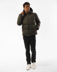 Russell Athletic Australia Men's Hampton Puffer Jacket - Olive True Since 1902