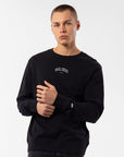 Russell Athletic Australia Men's Originals Big Arch Unbrushed Crew - Black True Since 1902