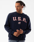 Russell Athletic Australia Men's Lewis Crew - LA Navy True Since 1902