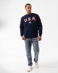 Russell Athletic Australia Men's Lewis Crew - LA Navy True Since 1902