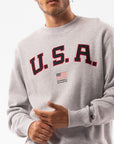 Russell Athletic Australia Men's Lewis Crew - Light Marle True Since 1902