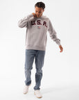 Russell Athletic Australia Men's Lewis Crew - Light Marle True Since 1902