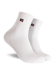 Russell Athletic Australia Essential Quarter Socks 3 Pack - White True Since 1902