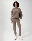 Arch Logo Women's Trackpants - Mocha