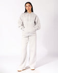 Russell Athletic Australia Women's R Logo Wide Leg Pant - Antarctica White True Since 1902