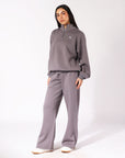 Russell Athletic Australia Women's R Logo Wide Leg Pant in Shark True Since 1902