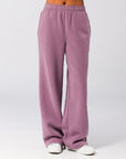 Russell Athletic Australia Women's 1902 Trio Wide Leg Pant - Elderberry True Since 1902