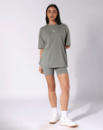 Russell Athletic Australia Women's R Logo Bike Short - Shadow Green True Since 1902