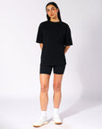 Women's R Logo Bike Short - Black