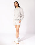 Russell Athletic Australia Women's R Logo Shorts - Antarctica White True Since 1902