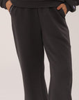 Russell Athletic Australia Women's R Tech Leisure Wide Leg Track Pant - Dark Grey True Since 1902