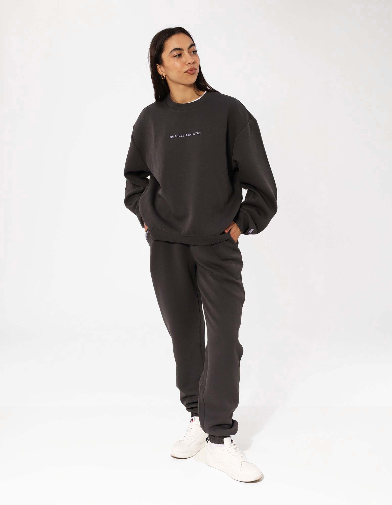 Russell Athletic Australia Women's R Tech Leisure Cuff Trackpant - Dark Grey True Since 1902