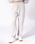 Russell Athletic Australia Women's R Logo Terry Cuff Trackpant - Antartica White True Since 1902