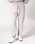 Women's R Logo Terry Cuff Trackpant - Antartica White