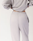Women's R Logo Terry Cuff Trackpant - Antartica White