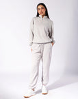 Russell Athletic Australia Women's R Logo Terry Cuff Trackpant - Antartica White True Since 1902