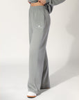 Women's R Logo Wide Leg Pant - Shadow Green