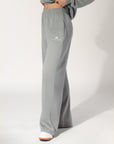 Women's R Logo Wide Leg Pant - Shadow Green