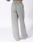 Women's R Logo Wide Leg Pant - Shadow Green