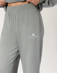 Women's R Logo Wide Leg Pant - Shadow Green