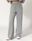 Women's R Logo Wide Leg Pant - Shadow Green
