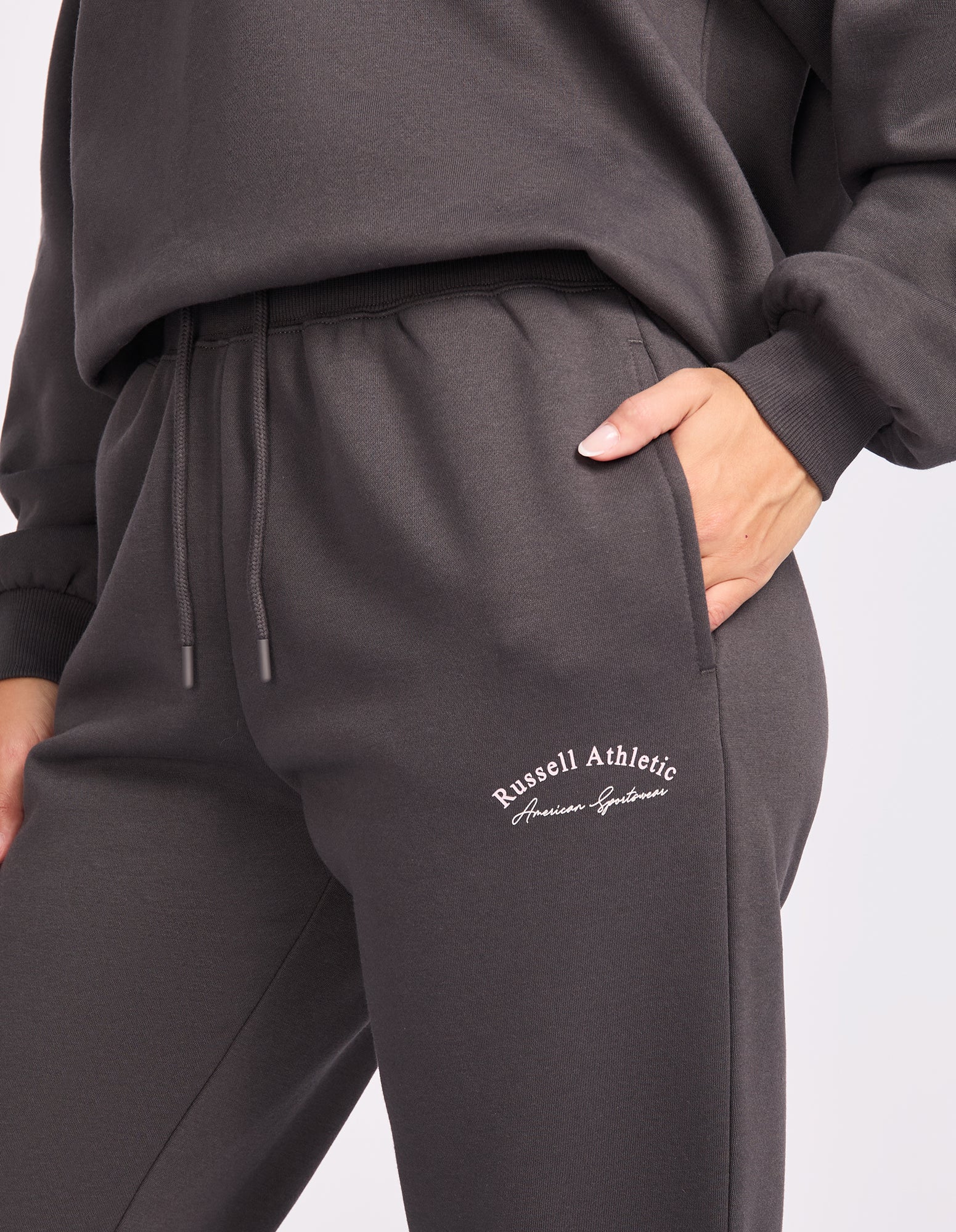 May Cuff Womens Trackpant - Dark Grey