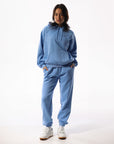 Russell Athletic Australia Womens R Logo Hoodie - Clear Blue Sky True Since 1902