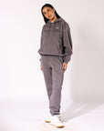 Russell Athletic Australia Womens R Logo Hoodie - Shark True Since 1902