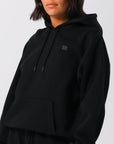 Russell Athletic Australia Womens R Logo Hoodie - Black True Since 1902