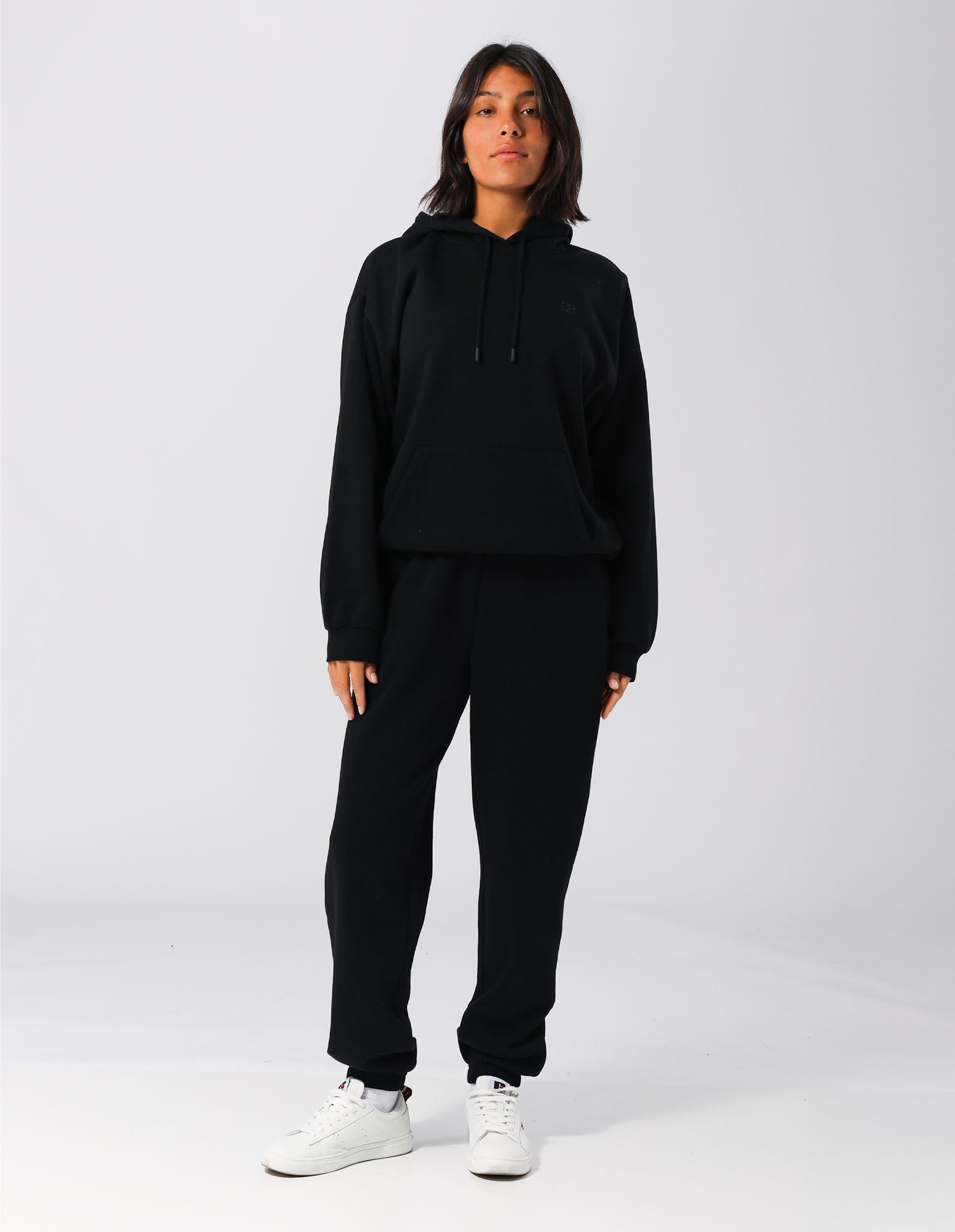 Russell Athletic Australia Womens R Logo Hoodie - Black True Since 1902