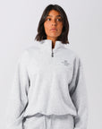 Russell Athletic Australia Womens 1902 Trio Quarter Zip - Light Marle True Since 1902