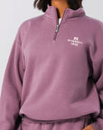 Russell Athletic Australia Womens 1902 Trio Quarter Zip - Elderberry True Since 1902