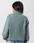 Russell Athletic Australia Women's 1902 Trio Quarter Zip - Stormy Sea True Since 1902