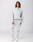 Russell Athletic Australia Womens 1902 Trio Quarter Zip - Light Marle True Since 1902