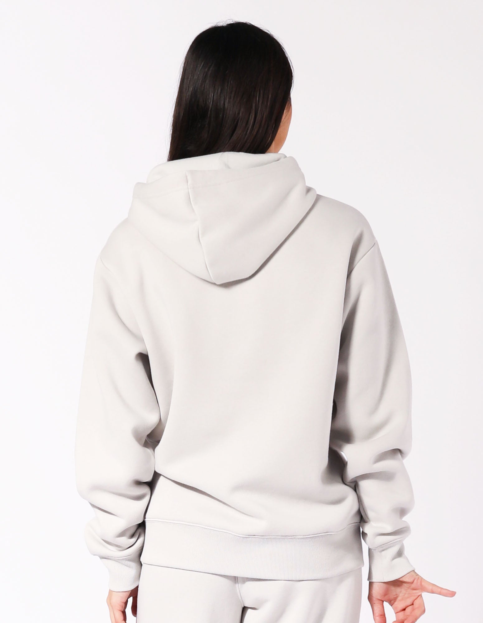 Womens Arch Logo Hoodie - Antarctica White