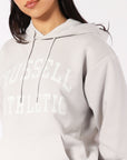 Womens Arch Logo Hoodie - Antarctica White