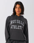Russell Athletic Australia Womens Arch Logo Hoodie - Dark Grey True Since 1902