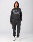 Russell Athletic Australia Womens Arch Logo Hoodie - Dark Grey True Since 1902