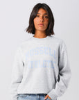 Russell Athletic Australia Womens Arch Logo Crew - Light Marle True Since 1902