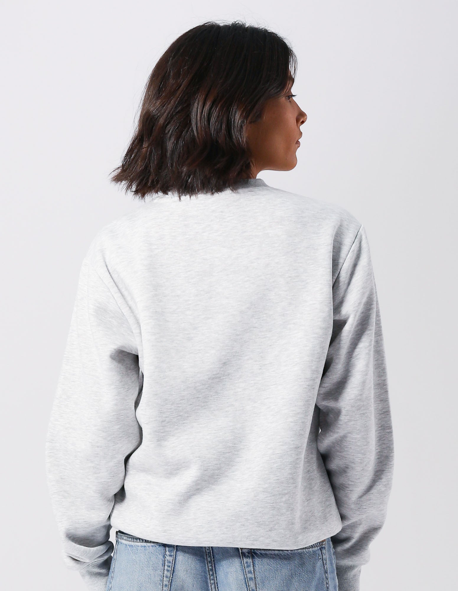 Russell Athletic Australia Womens Arch Logo Crew - Light Marle True Since 1902