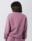Russell Athletic Australia Womens Arch Logo Crew - Elderberry True Since 1902