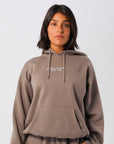 Russell Athletic Australia Womens USA 1902 Hoodie - Mocha True Since 1902