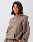 Russell Athletic Australia Womens USA 1902 Hoodie - Mocha True Since 1902